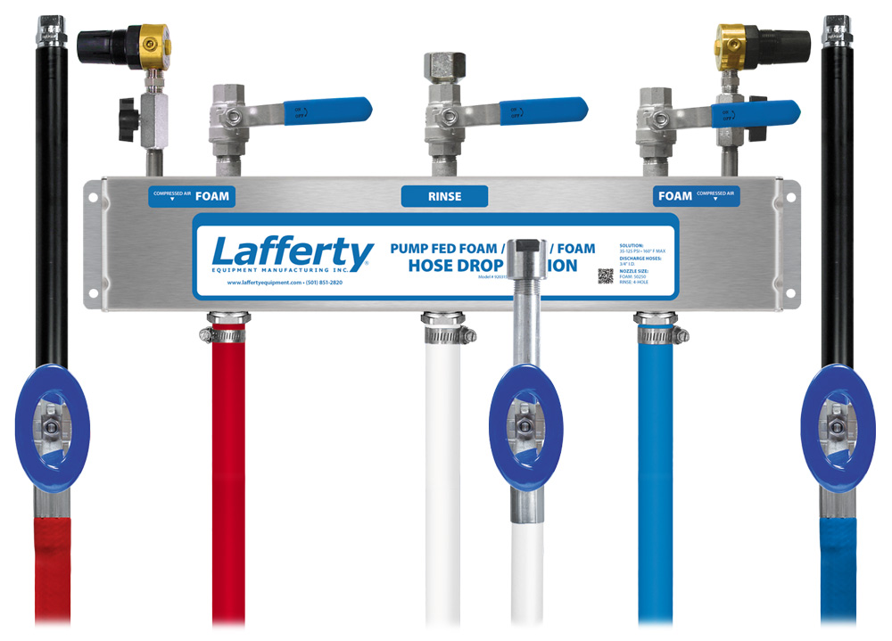 (image for) Lafferty Pump Fed Foam / Rinse / Foam Hose Drop Station