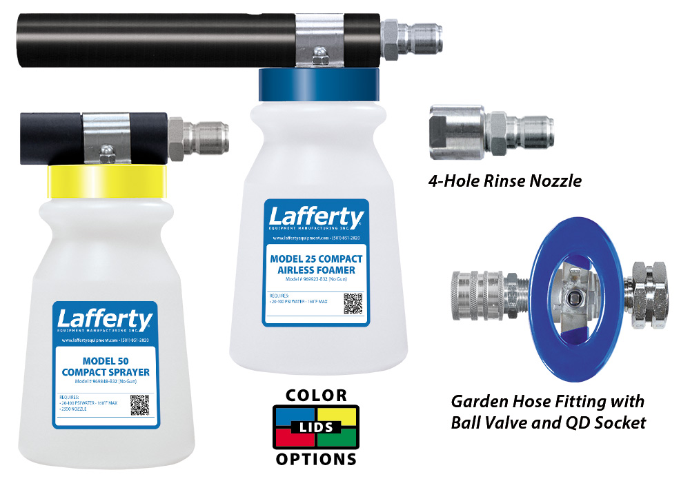 (image for) Lafferty Compact Model 25/50 Airless Foamer/Sprayer/Rinse Kit W/ SSBV