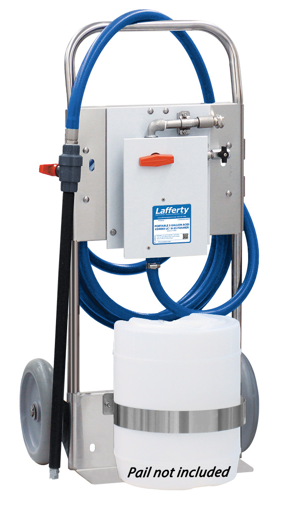 (image for) Lafferty Portable 2-Wheel 5 Gallon Acid Combo LC / A-25 Foamer