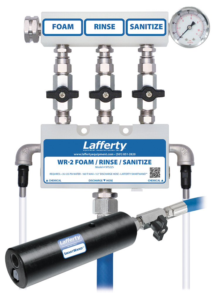 (image for) Lafferty WR-2 Foam / Rinse / Sanitize W/ SmartWand