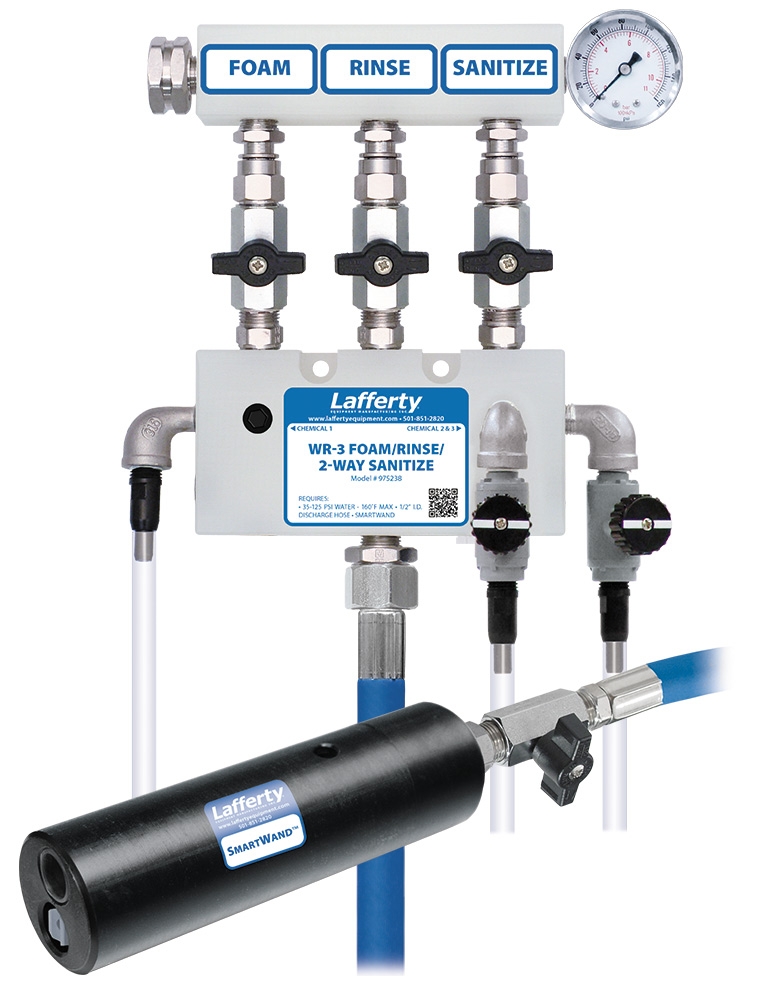 (image for) Lafferty WR-3 Foam/Rinse/2-Way Sanitize W/SmartWand