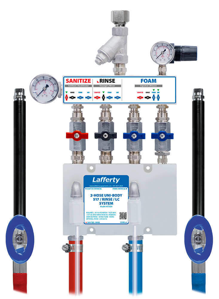 (image for) Lafferty 2-Hose Uni-Body 517 Sanitize / Rinse - LC Foam System