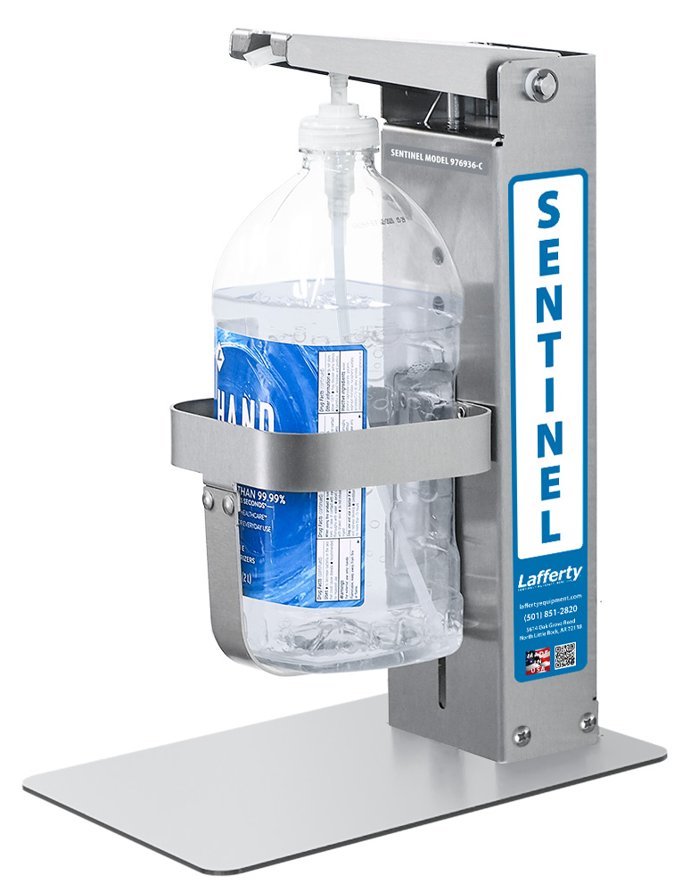 (image for) Lafferty Sentinel 1/2-Gallon Hand Sanitizer Dispenser - Countertop