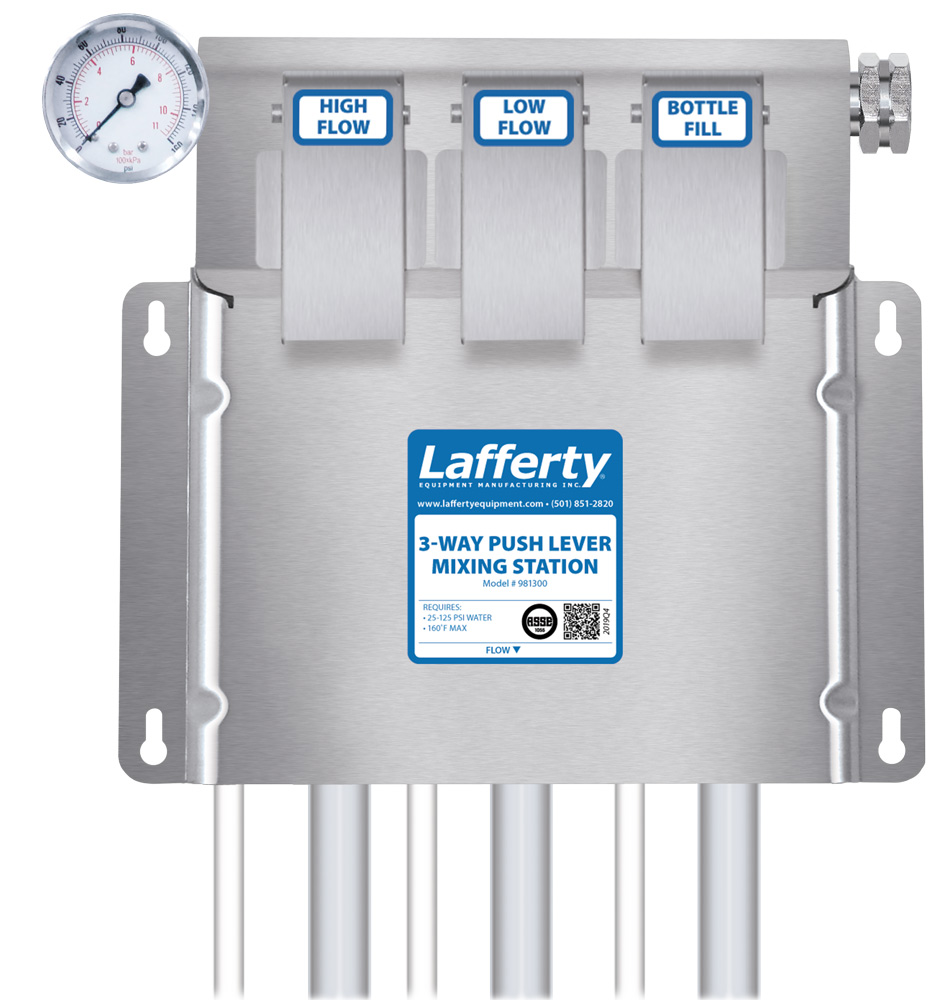 (image for) Lafferty 3-Way Push Lever Mixing Station