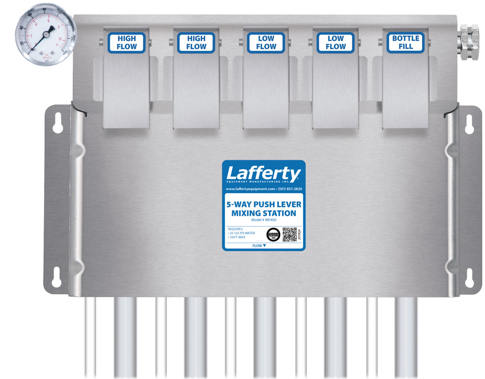 (image for) Lafferty 5-Way Push Lever Mixing Station