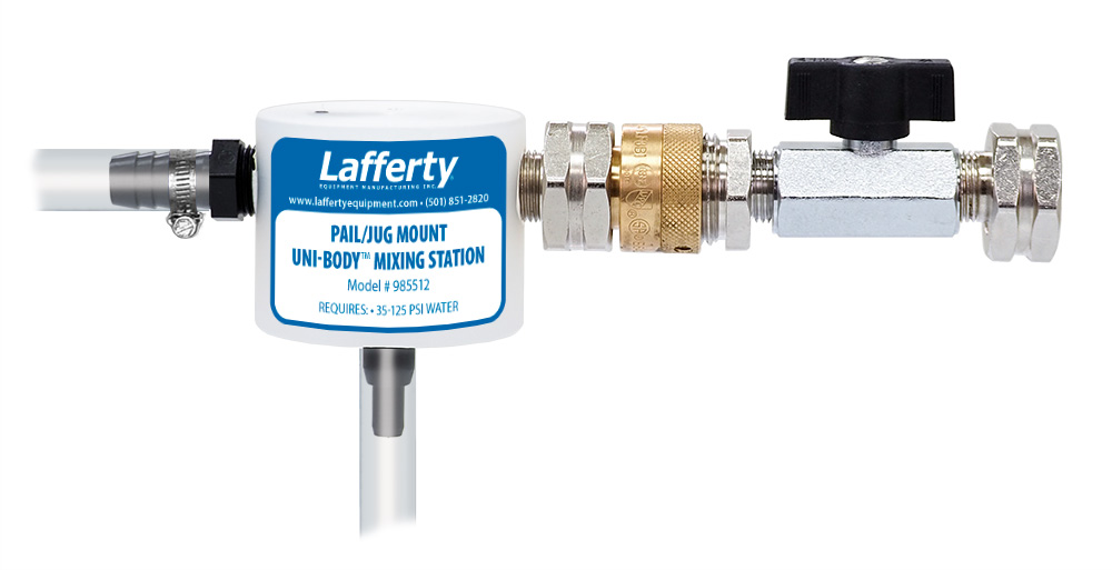 (image for) Lafferty Pail/Jug Mount Uni-Body Mixing Station