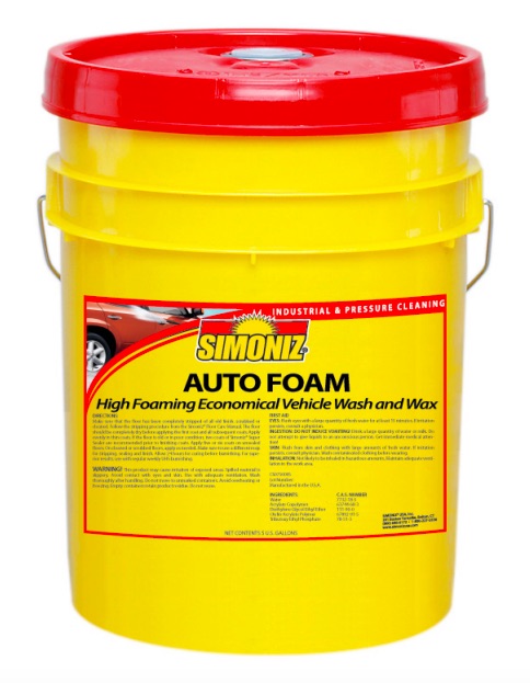 (image for) Simoniz Auto Foam Vehicle Wash, 5 gallon pail