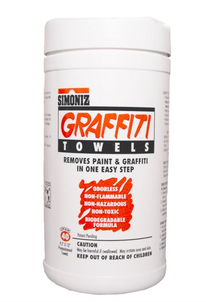 (image for) Simoniz Wipes Graffiti Remover Towel, case of 6
