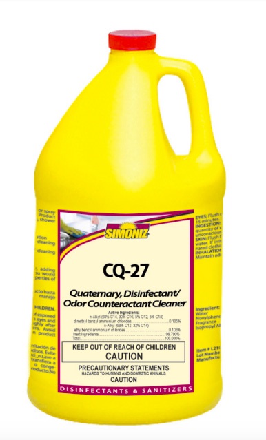 (image for) Simoniz CQ-27 Disinfectant, 4 gal case