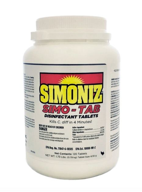 (image for) Simoniz Simo Tabs Disinfectant Tablets, case of 2 jars