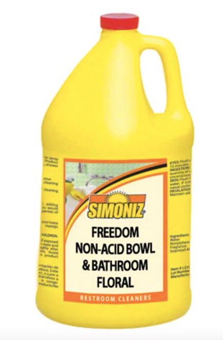 (image for) Simoniz Freedom Non-Acid Bath Cleaner -Floral, 4 gallon case
