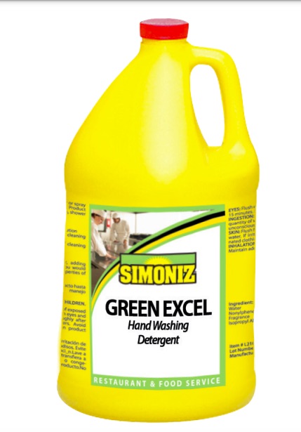 (image for) Simoniz Green Excel Detergent, 4 gal case