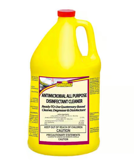 (image for) Simoniz Antimicrobial All Purpose Disinfectant Cleaner, 4 gallon bulk