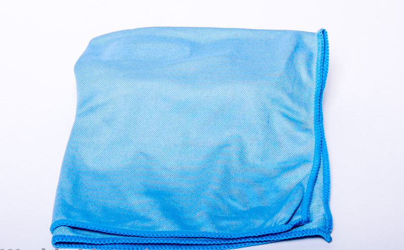 (image for) Blue Microfiber Glass Towels, 16x19, case of 200