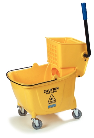 PO 35Y 35 Qt. - Heavy Duty Polypropylene Mop Bucket Wholesale [PO 35Y] -  $177.95