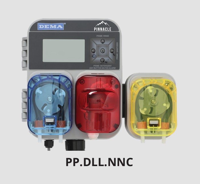 (image for) DEMA Pinnacle Pro Dry Detergent, plus 2 Liquid Warewash Dispenser