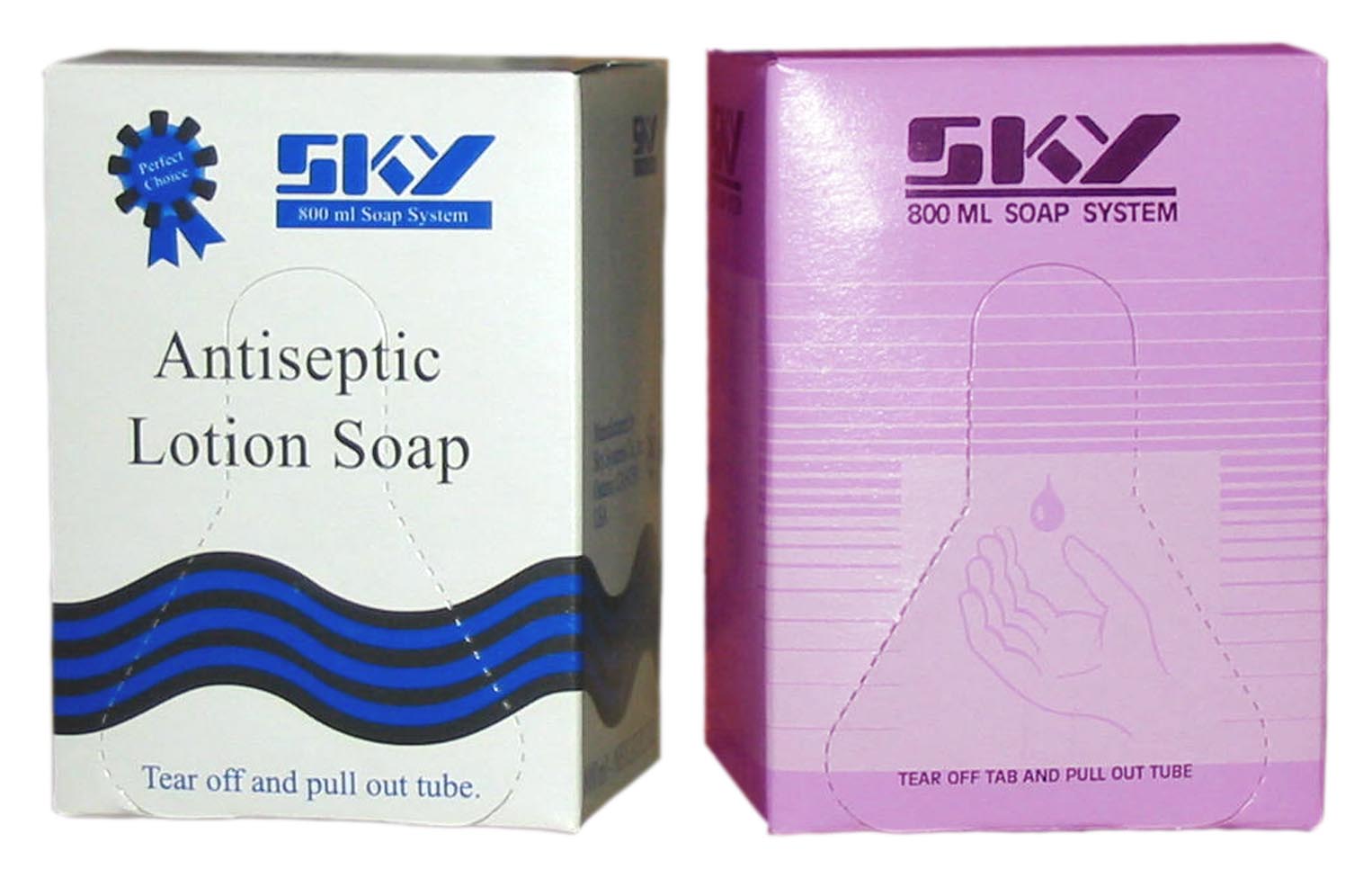 SKY Antiseptic Soap with PCMX 800 ml, case of 12 boxes
