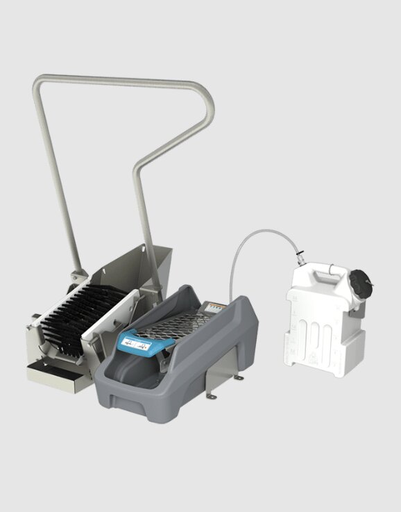 (image for) FOAMit Airless Footwear Sanitizing Unit with Boot Scrubber (SS4-MBS)
