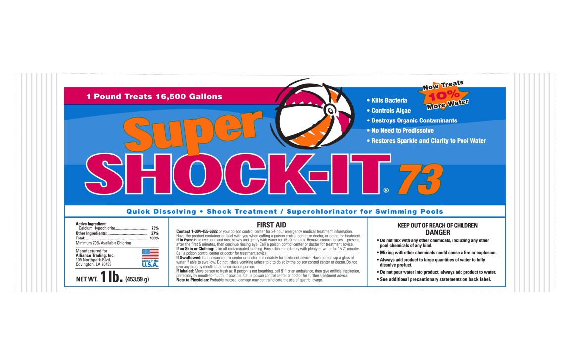 (image for) Super SHOCK-IT 73% Chlorine Shock Treatment, 1 lbs Bag