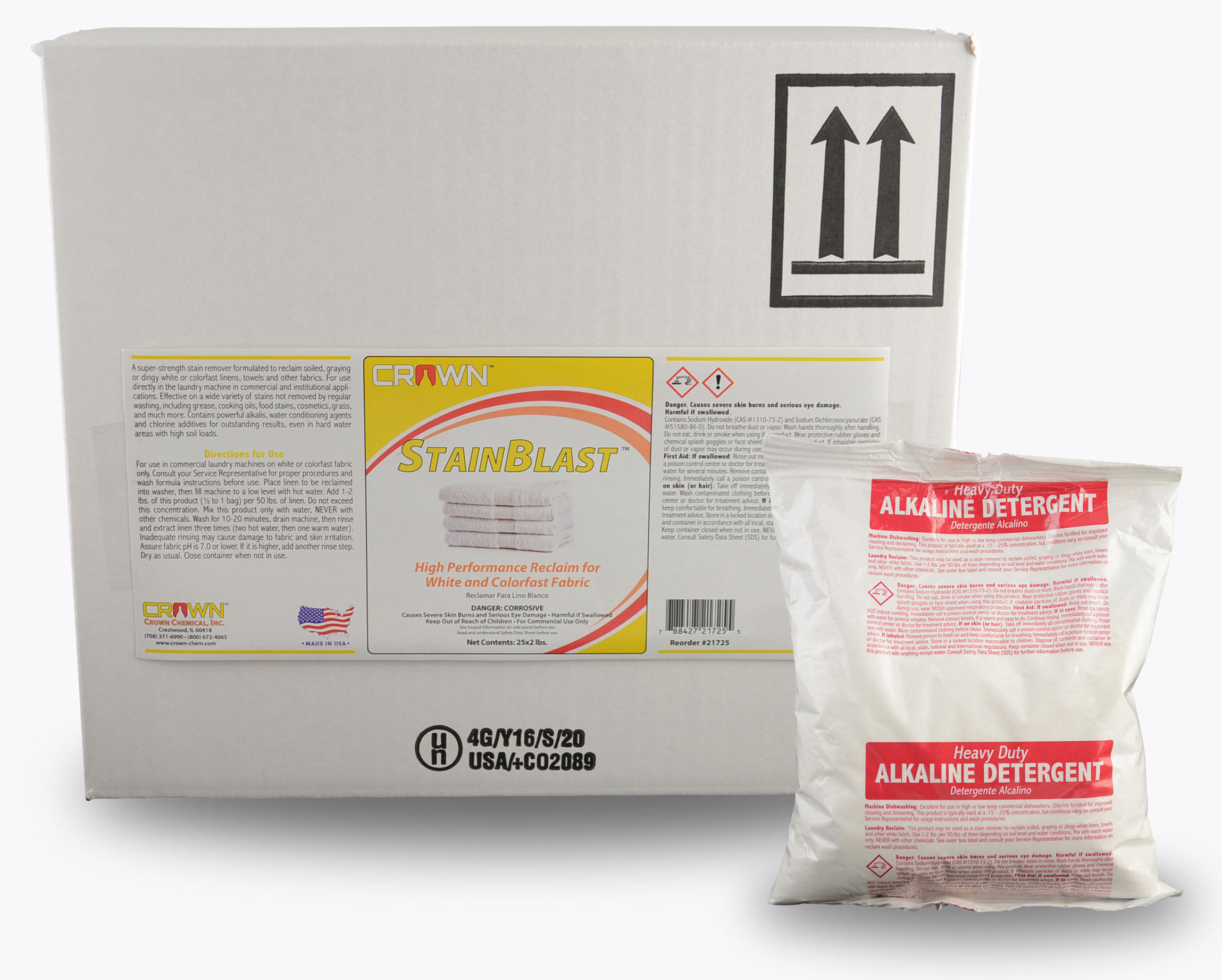 (image for) StainBlast - White Laundry Reclaim - Restorer, Case of 25x2 lbs bags