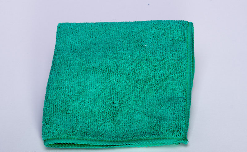 (image for) Green Microfiber Towels, 12x12, case of 400