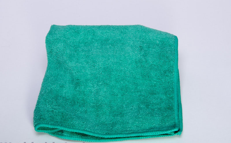 (image for) Green Microfiber Towels, 16x16, case of 200
