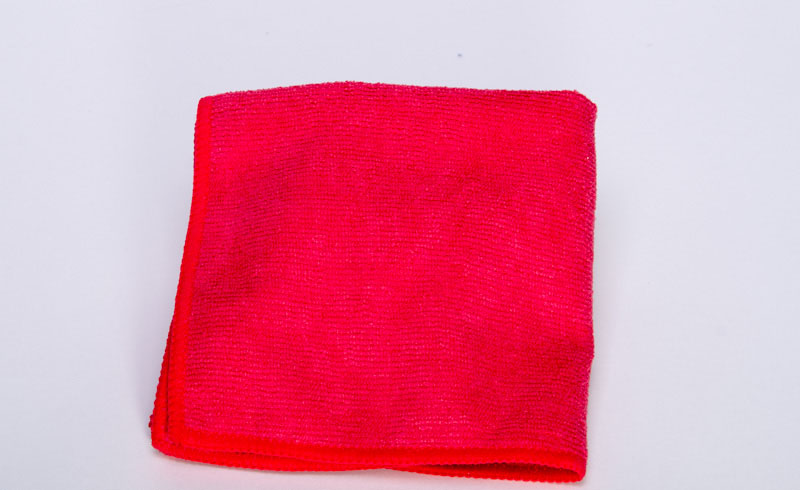(image for) Red Microfiber Towels, 12x12, case of 400