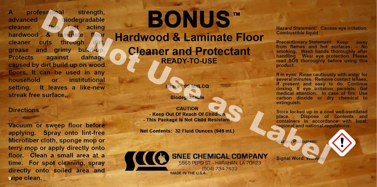 (image for) Bonus Floor Cleaner, 4 gal case