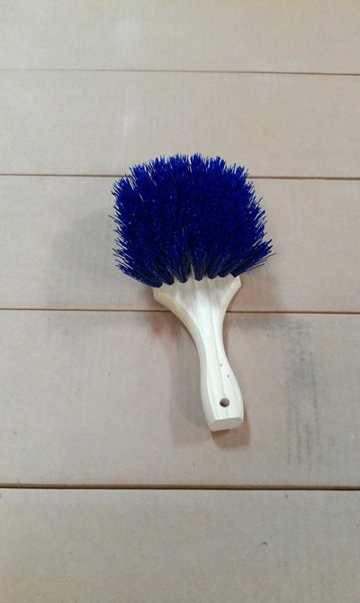 White Nylon Pot Brush with 8 Plastic Handle, Case of 12