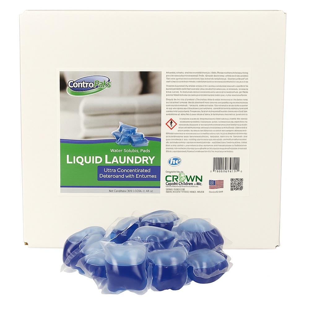 (image for) ControlPaks - Laundry Detergent Pods with Enzymes, case of 250