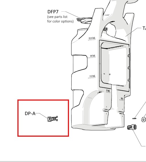 (image for) DEMA 9.DP.A Mobile Foaming Cart Drain Plug Assembly