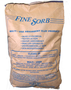 Fine Sorb - 50 lbs Bags, Fine Size Grains Oil Absorbent, Pallet of 50 bags - Click Image to Close