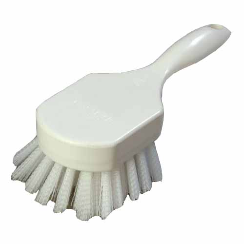 White Nylon Pot Brush with 8 Plastic Handle, Case of 12