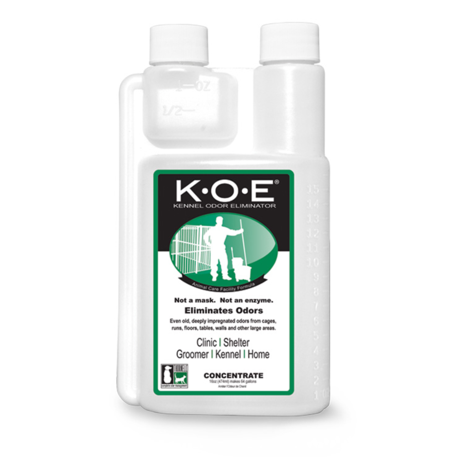(image for) K.O.E. Kennel Odor Eliminator Concentrate, case of 24, 16oz
