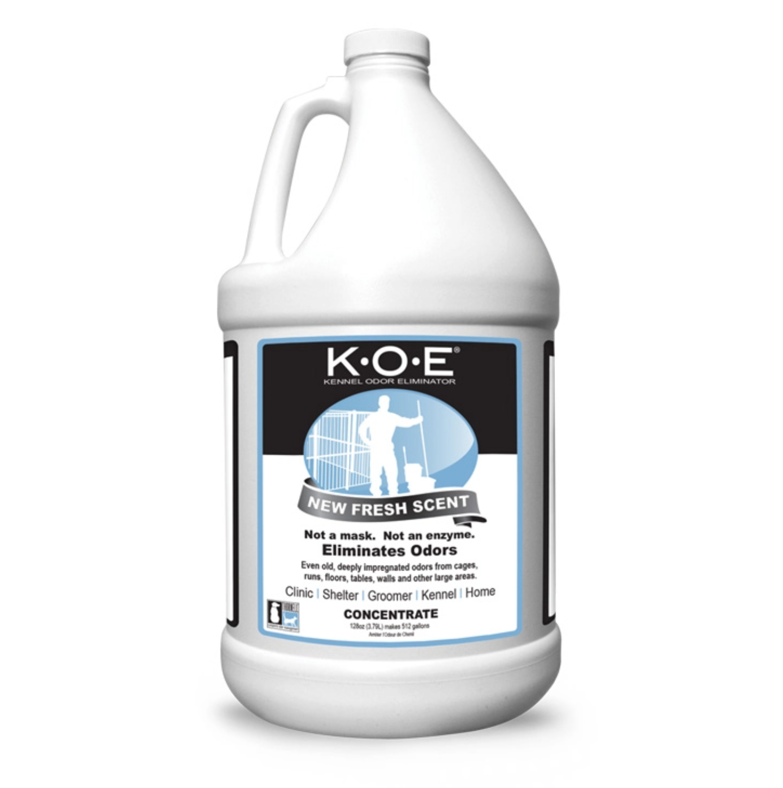 (image for) K.O.E.Kennel Odor Eliminator Fresh Scent Concentrate, case of 4 gallons