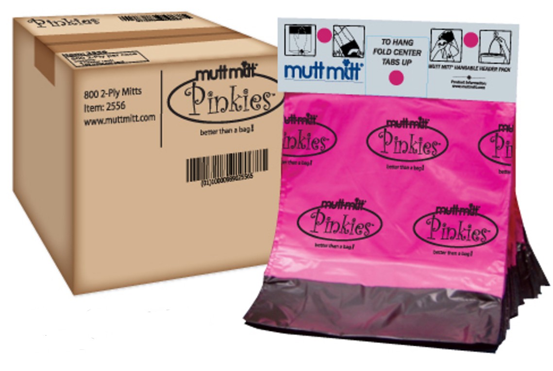 (image for) Mutt Mitt Pinkies 2-Ply - case of 800