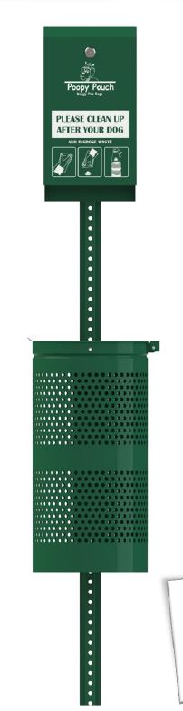 Poopy pouch outlet pet waste station