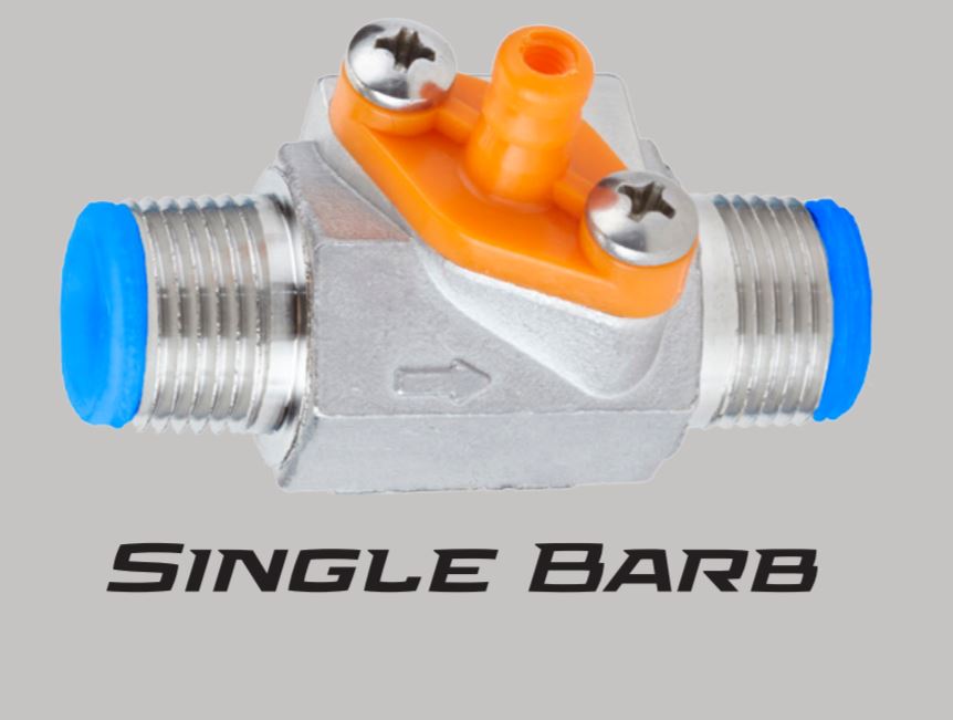 (image for) DEMA Rocket Injector, Single Barb, Blue, 2.6gpm (211.086), with Tip Kit (100-15K)