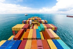 International Export Cargo Ship
